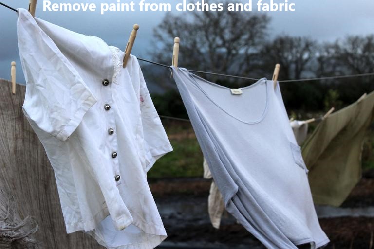 remove fabric paint from clothes & fabric