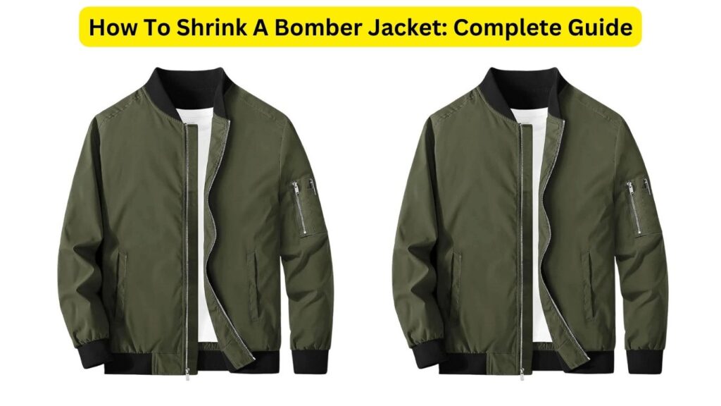 How To Shrink A Bomber Jacket