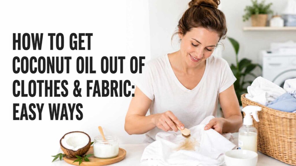 How To Get Coconut Oil Out Of Clothes