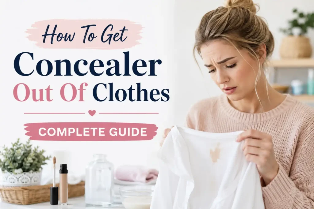 How To Get Concealer Out Of Clothes