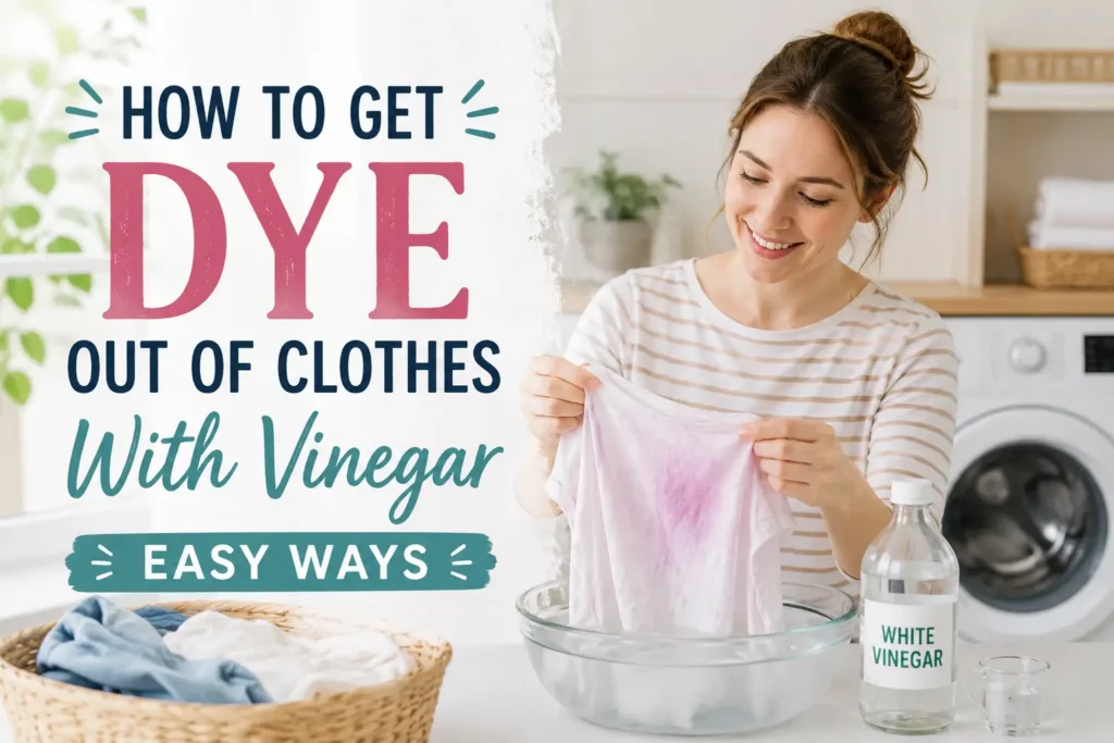 How To Get Dye Out Of Clothes With Vinegar