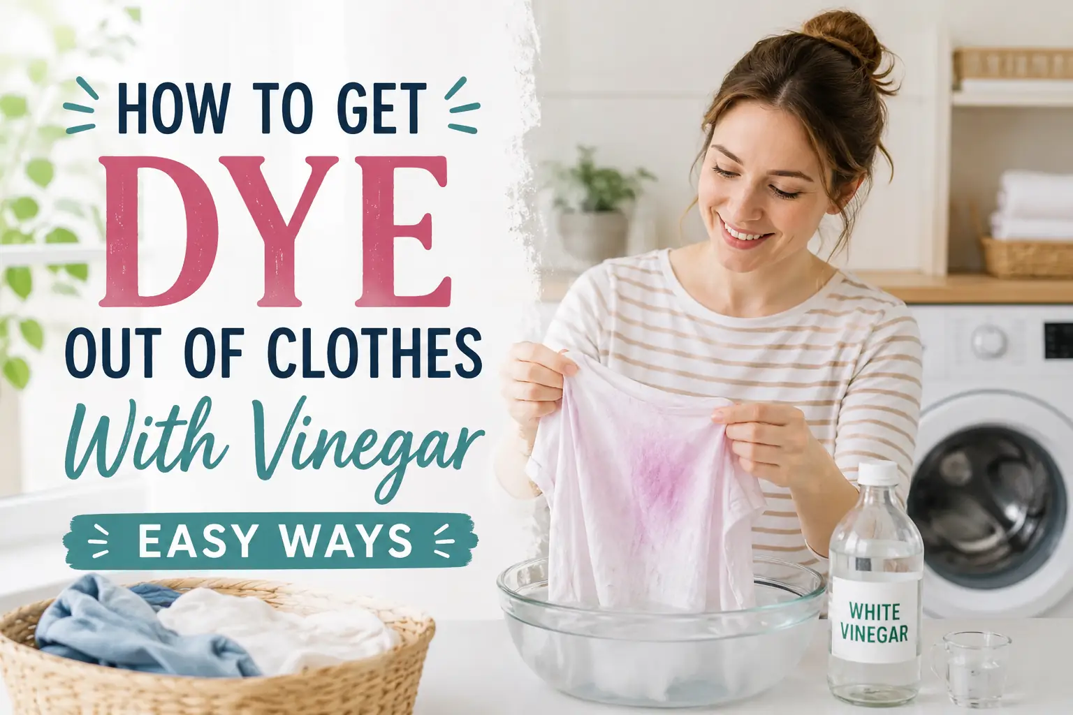 How To Get Dye Out Of Clothes With Vinegar