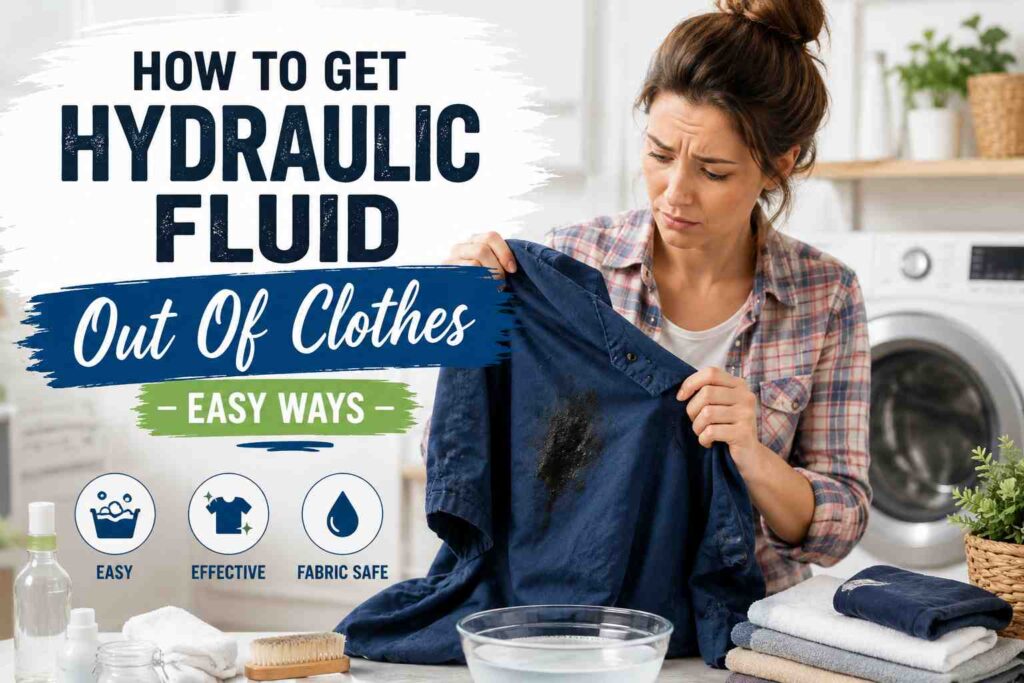How To Get Hydraulic Fluid Out Of Clothes: Easy Ways