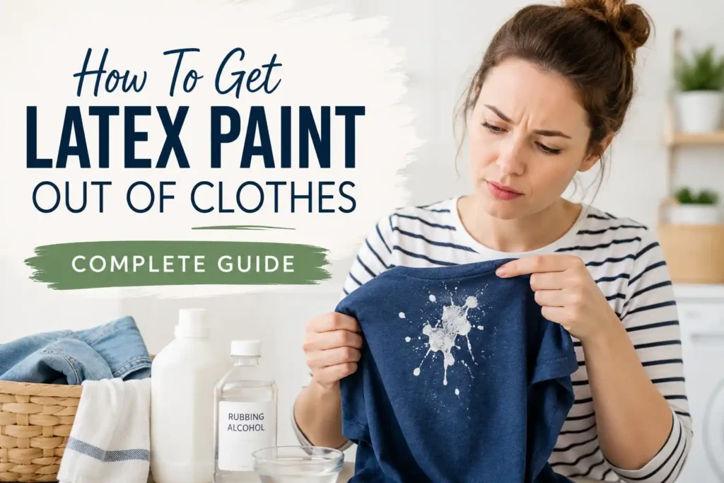 How To Get Latex Paint Out Of Clothes