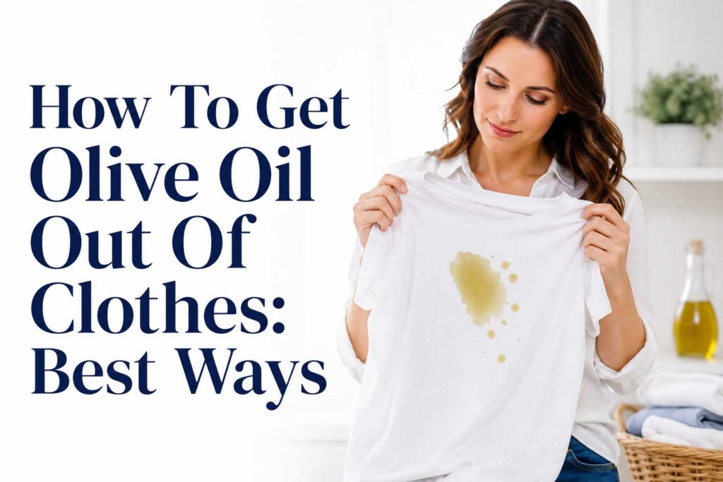 How To Get Olive Oil Out Of Clothes: Best Ways