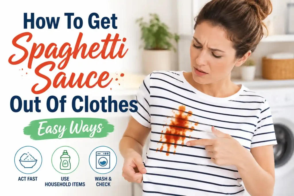 How To Get Spaghetti Sauce Out Of Clothes