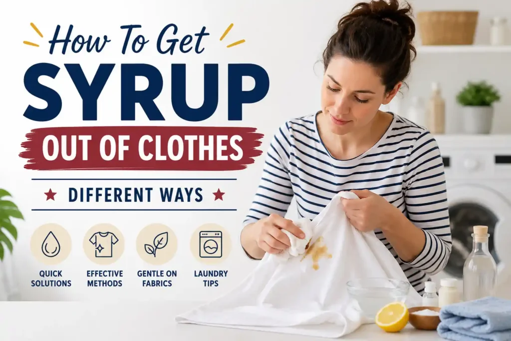 How To Get Syrup Out Of Clothes