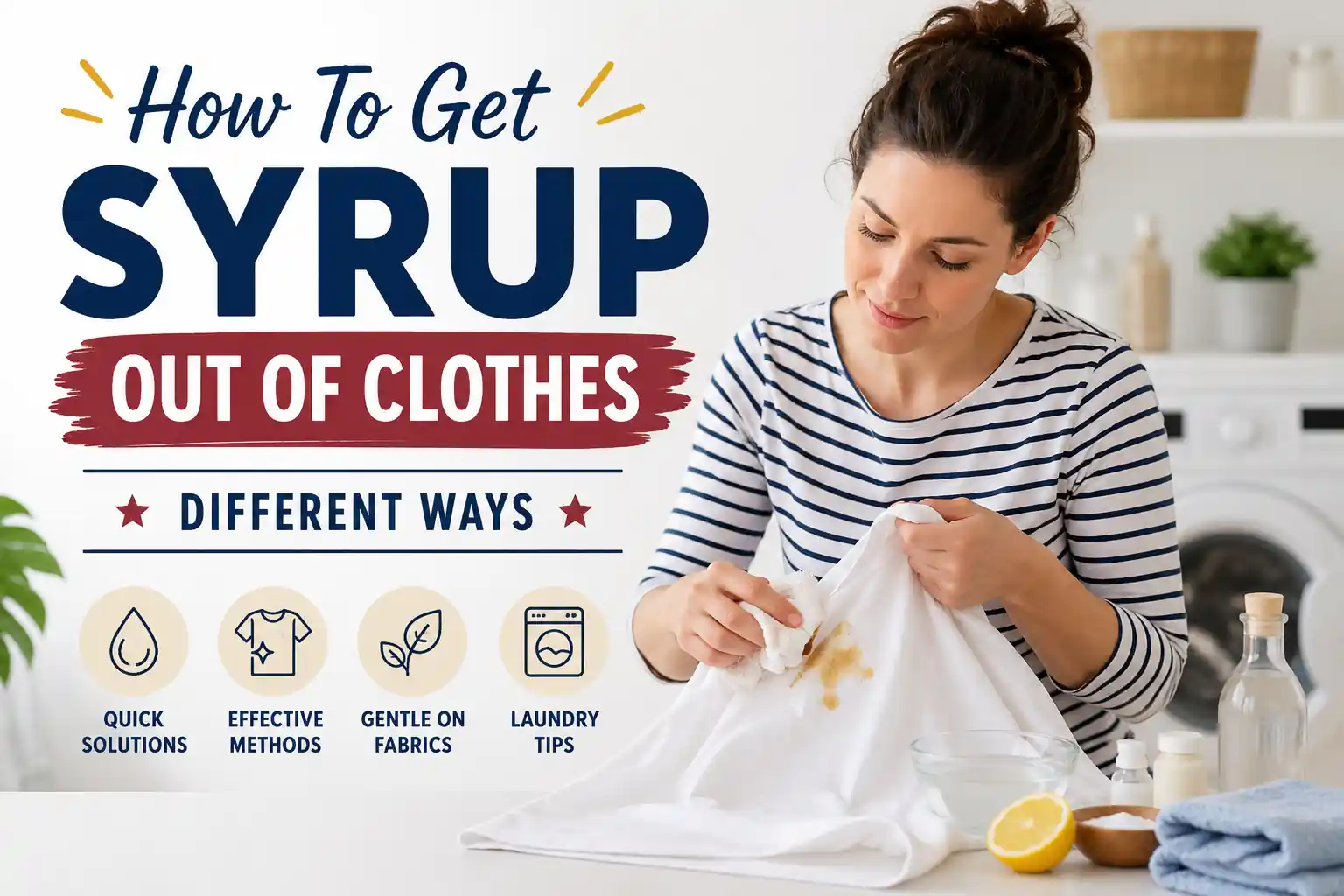 How To Get Syrup Out Of Clothes: Different Ways