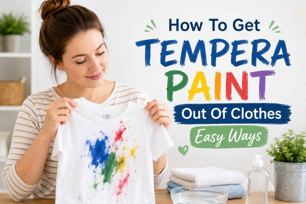 How To Get Tempera Paint Out Of Clothes