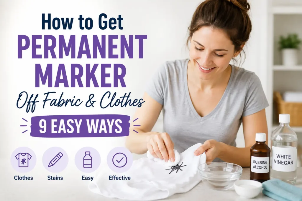 How to Get Permanent Marker Off Fabric & Clothes: 9 Easy Ways