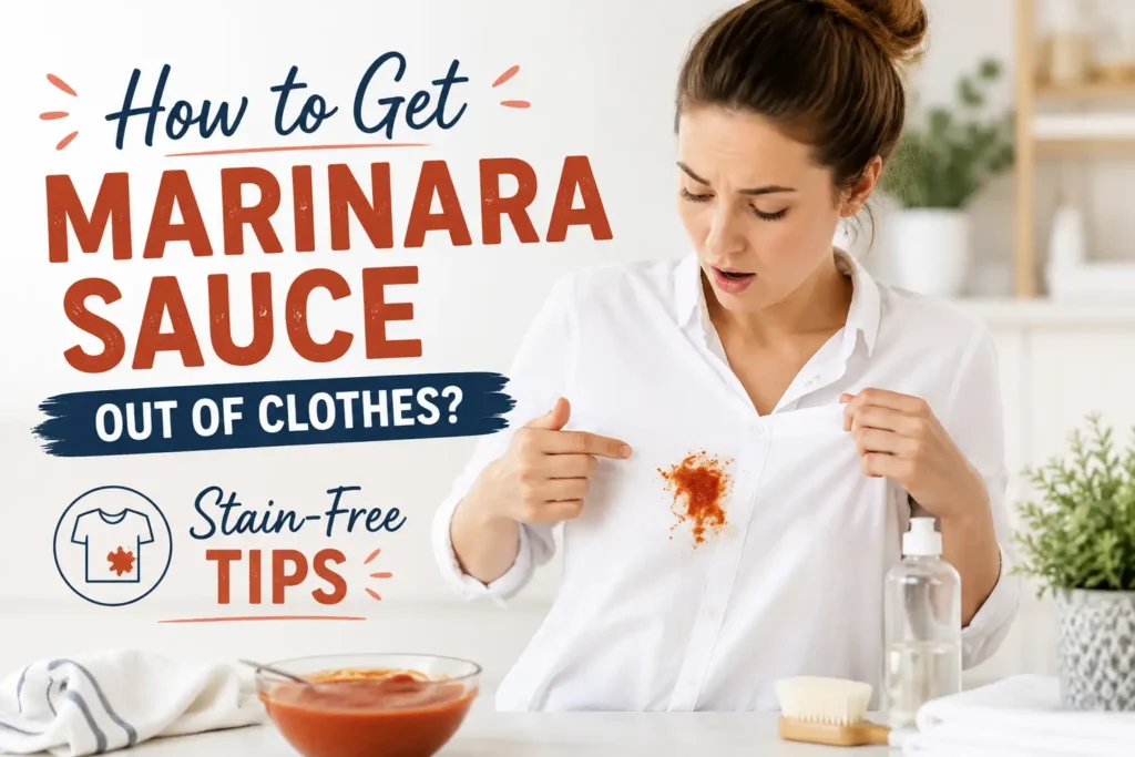 How to Get Marinara Sauce Out of Clothes