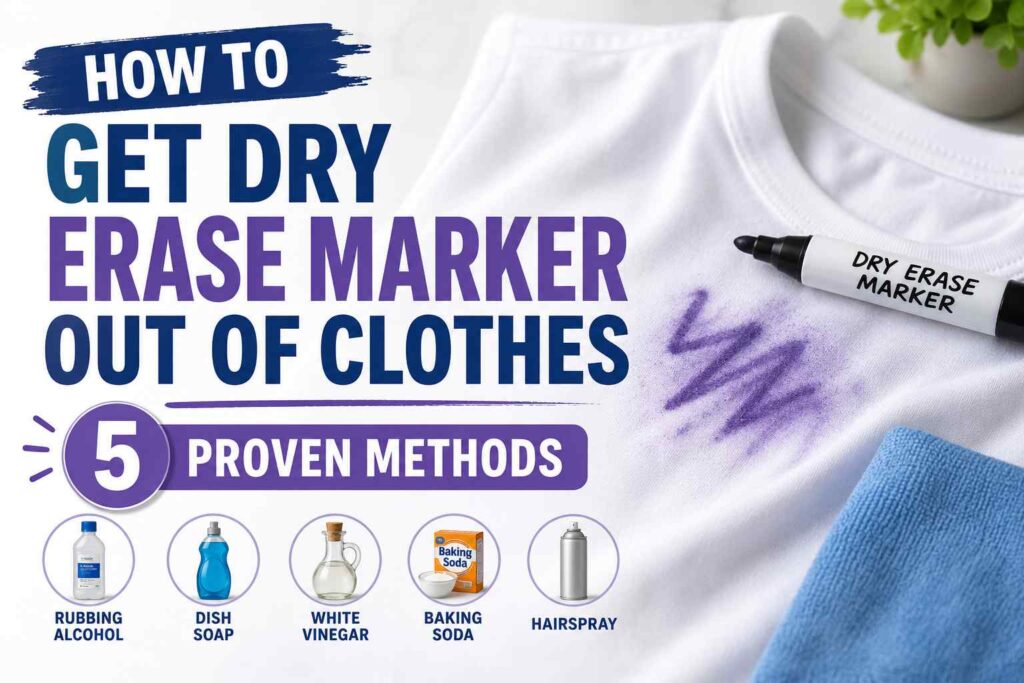 How to Get Dry Erase Marker Out of Clothes