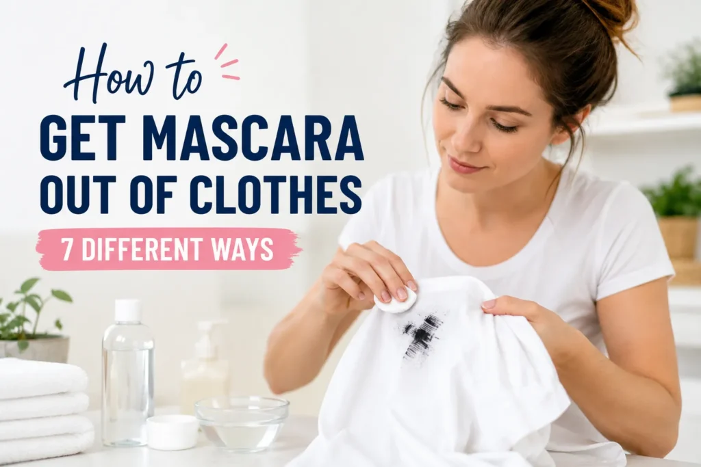 How to Get Mascara Out of Clothes: 7 Different Ways