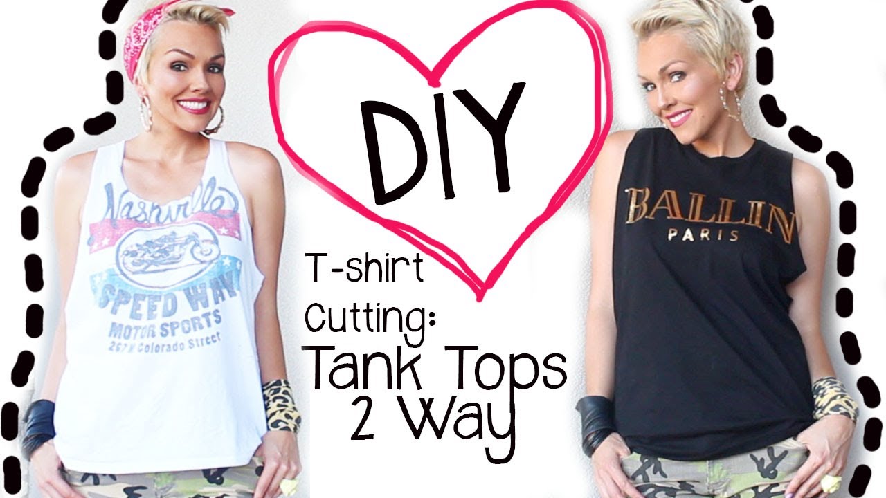How to Cut a T Shirt into a Tank Top
