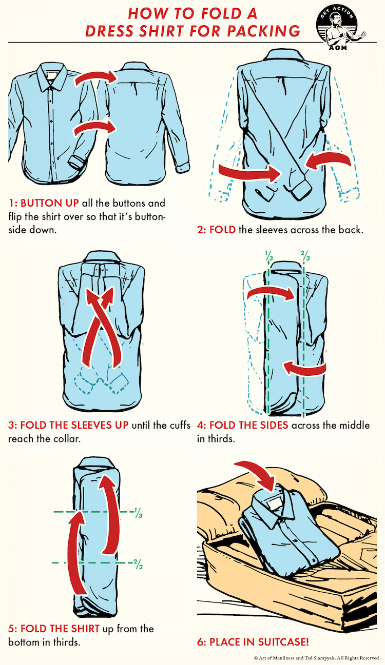 How to Fold a Dress Shirt for Travel