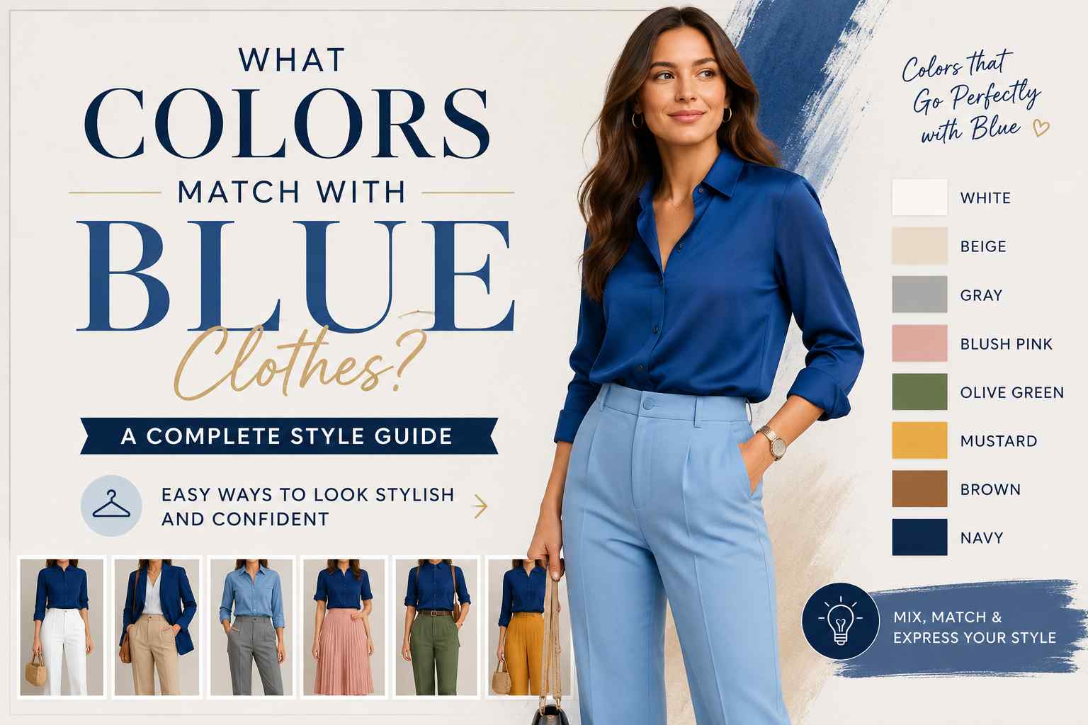 What Colors Match With Blue Clothes? A Complete Style Guide