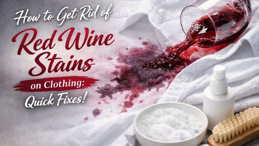 How to Get Rid of Red Wine Stains on Clothing