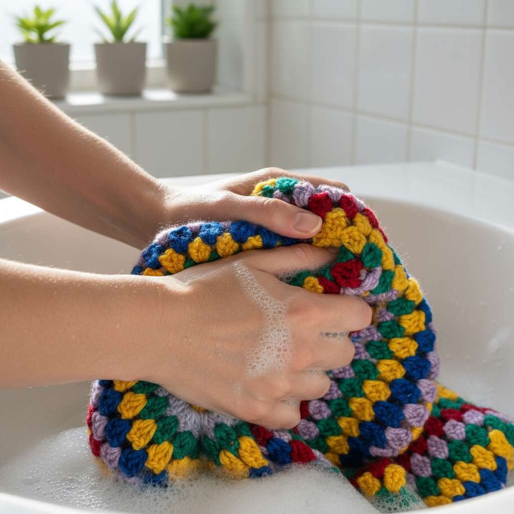 How to Wash Crochet Blanket