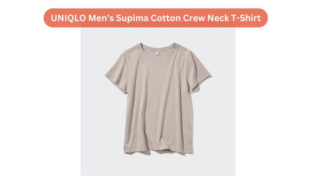 UNIQLO Men’s Supima Cotton Crew Neck T-Shirt