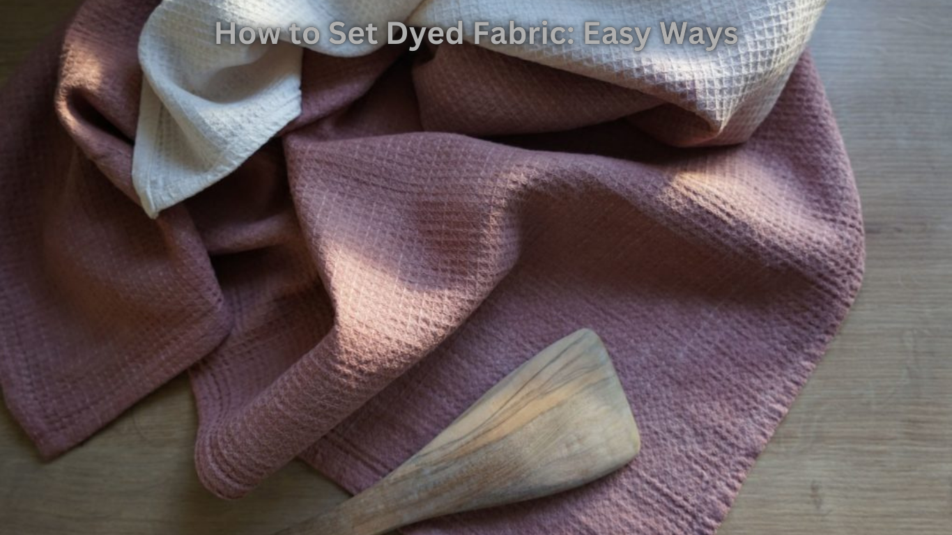 How to Set Dyed Fabric: Easy Ways