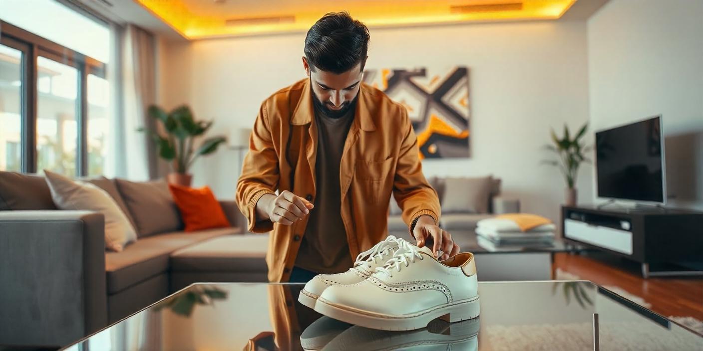 Clean White Leather Shoes