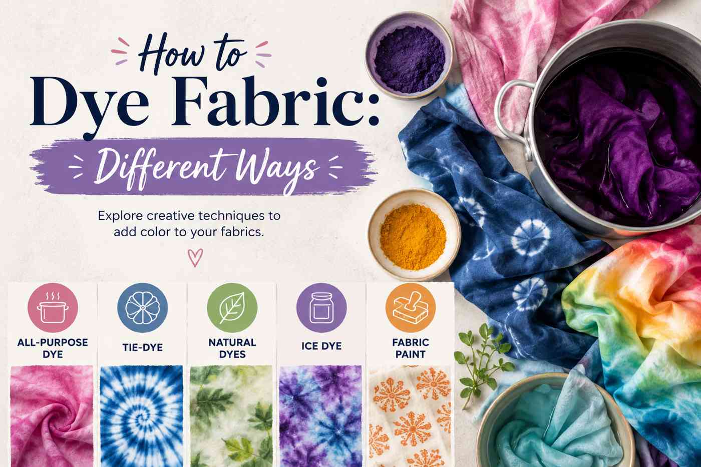 How to Dye Fabric: Different Ways