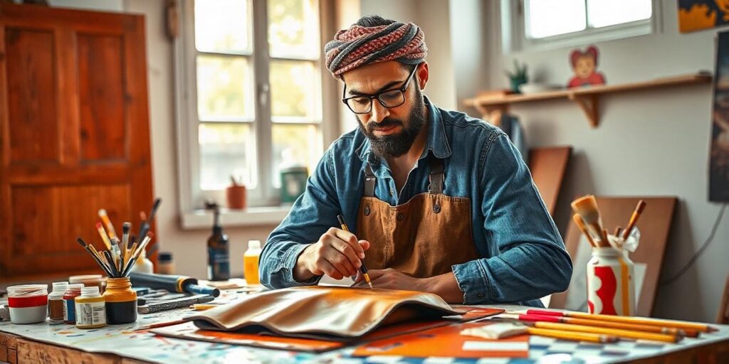 How to Paint Faux Leather