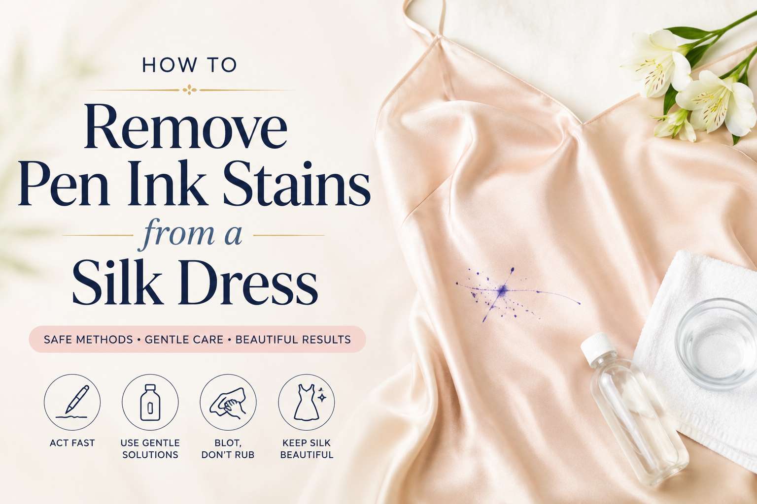 Remove Pen Ink Stains from a Silk Dress