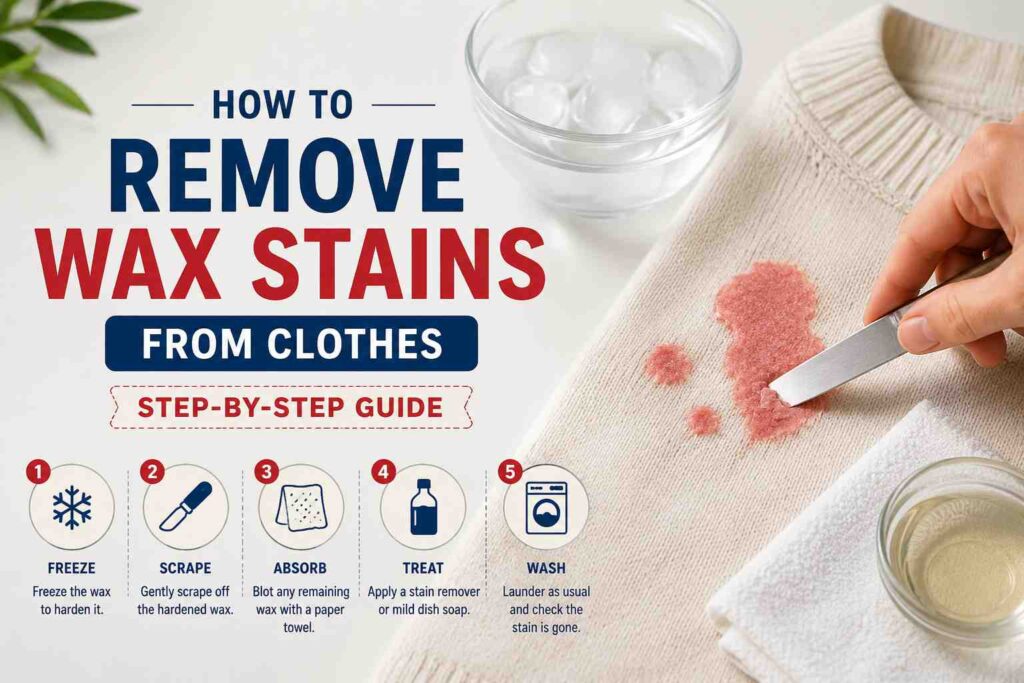 How to Remove Wax Stains from Clothes