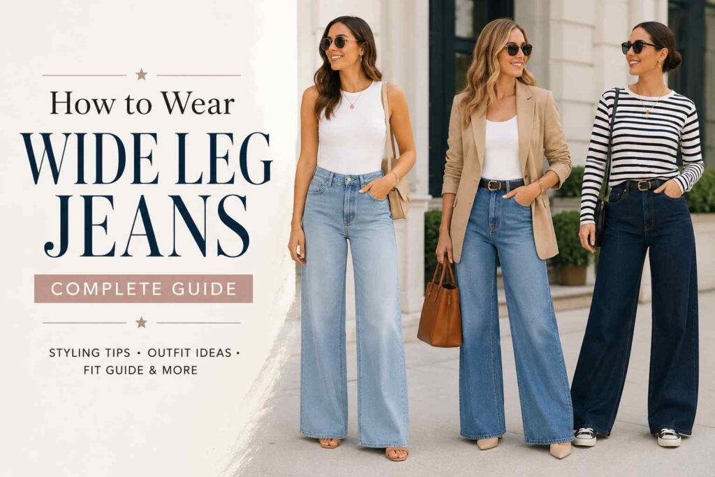How to Wear Wide Leg Jeans