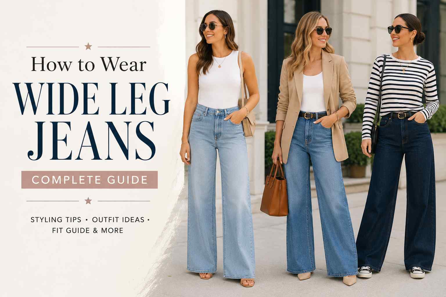 How to Wear Wide Leg Jeans: Complete Guide