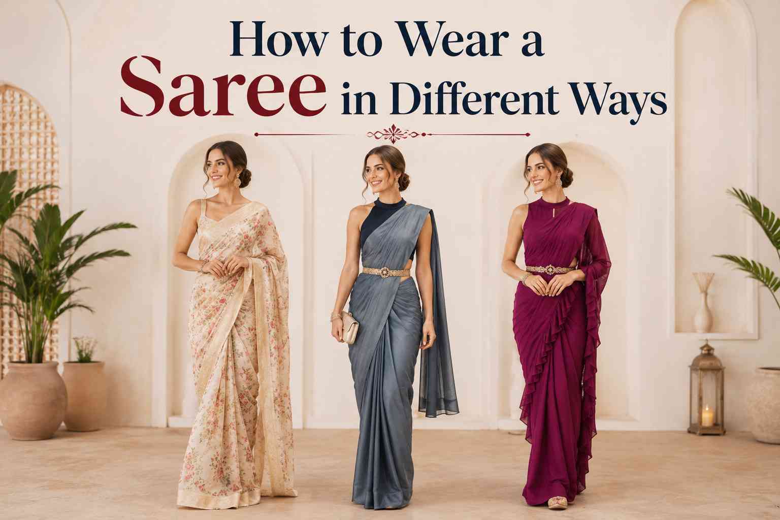 How to Wear a Saree in Different Ways
