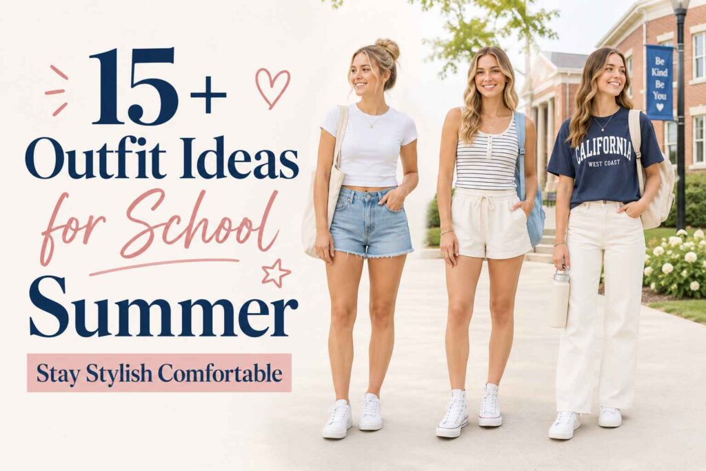 15+ Outfit Ideas for School Summer
