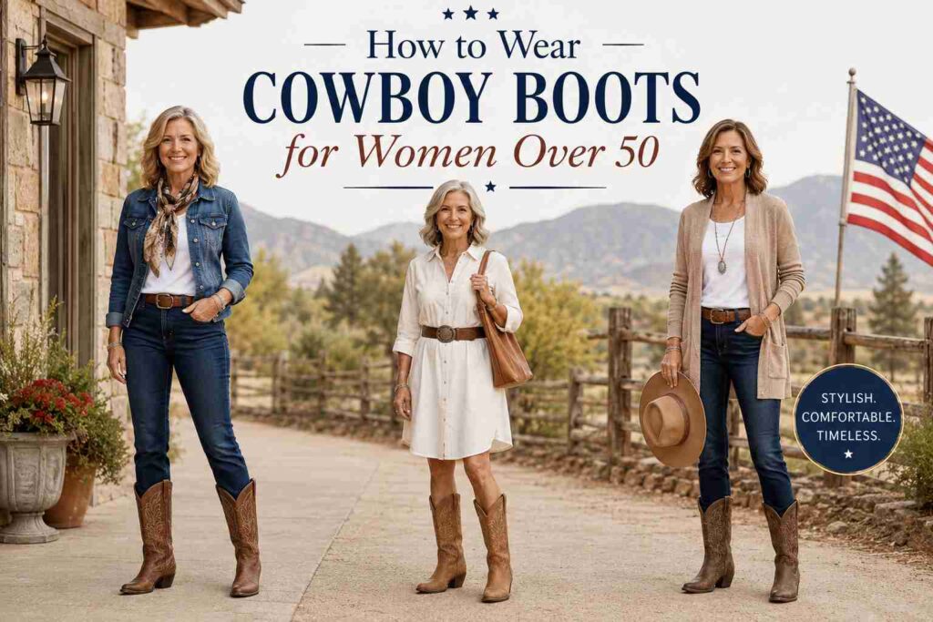 How to Wear Cowboy Boots for Women Over 50
