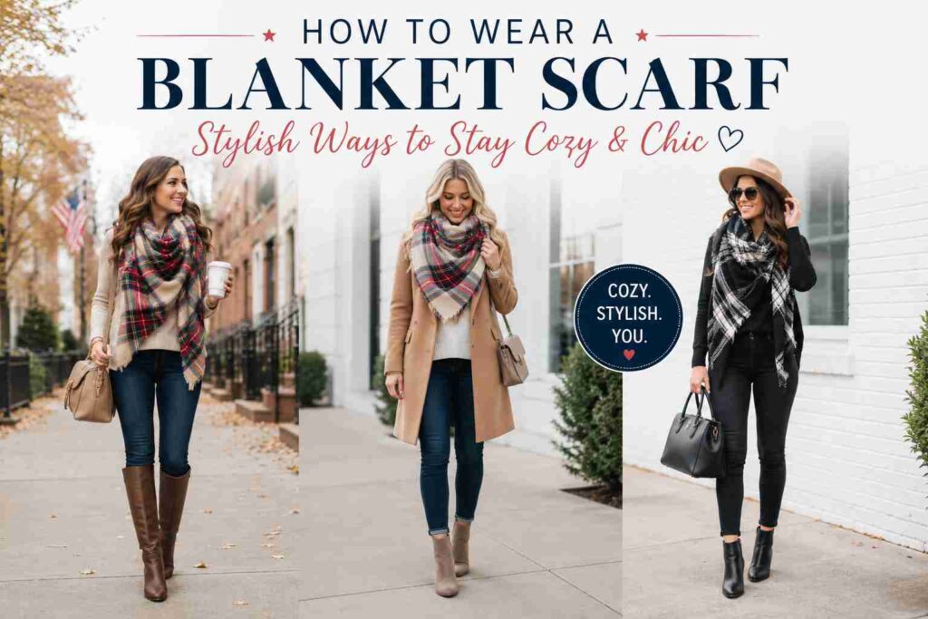 How to Wear a Blanket Scarf
