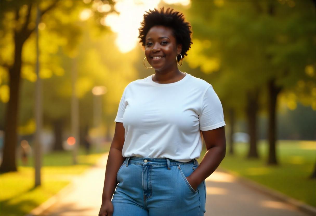 Wide-Leg Jeans Outfit Ideas for Plus-Size Individuals