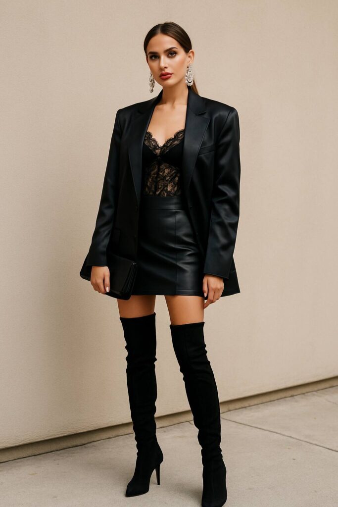 Outfit Idea Elegant and Feminine with oversized blazer