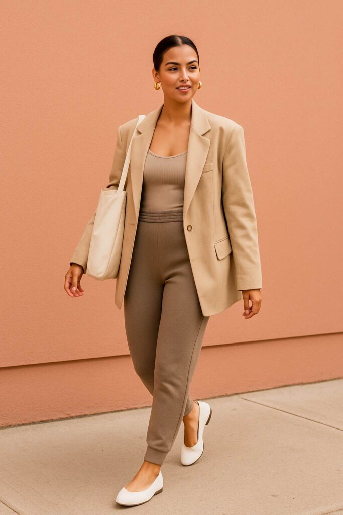 Outfit Idea Relaxed and Minimal with oversized blazer