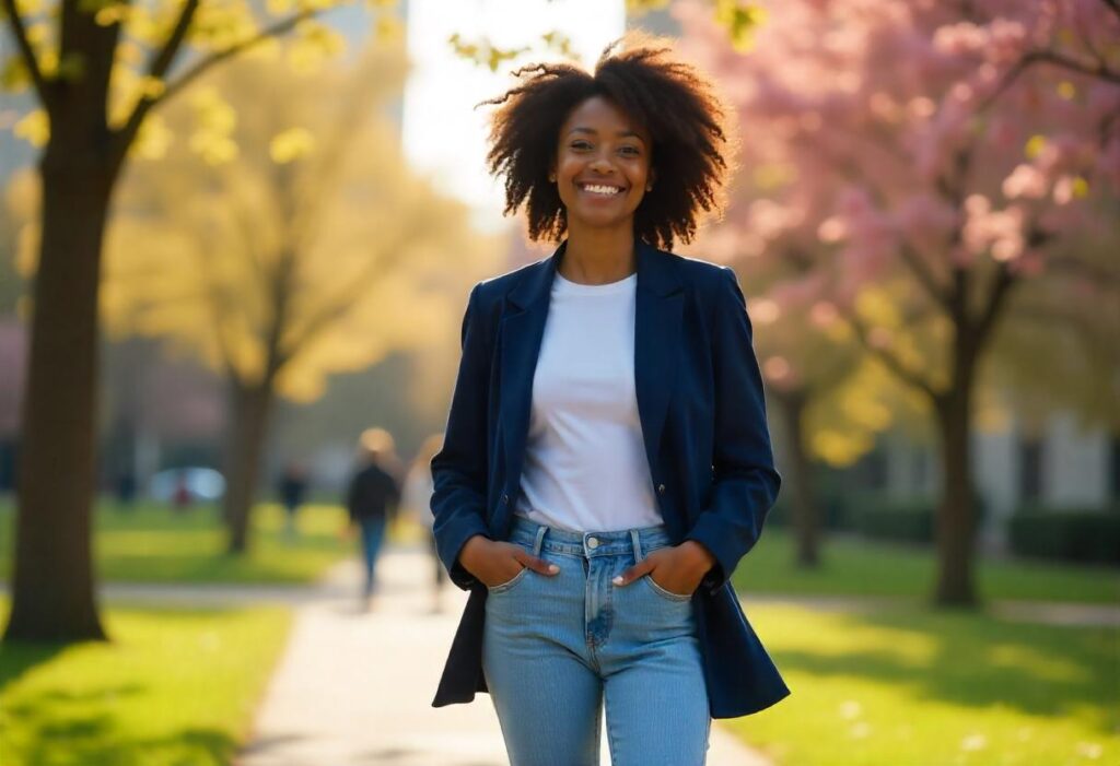 blazer and jeans outfit