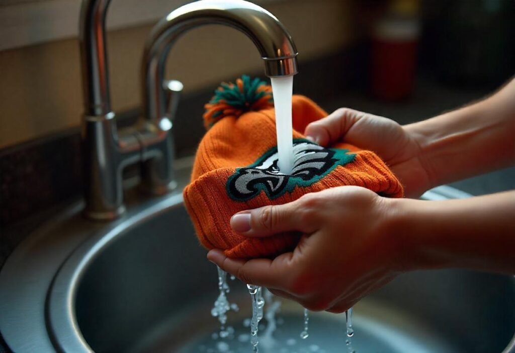 how to wash wool eagles beanie