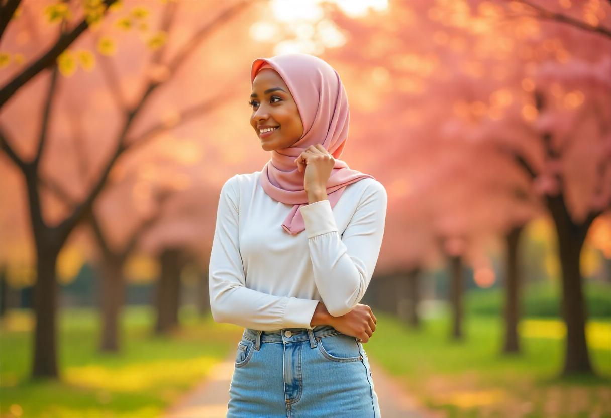 jeans skirt outfit hijab ideas