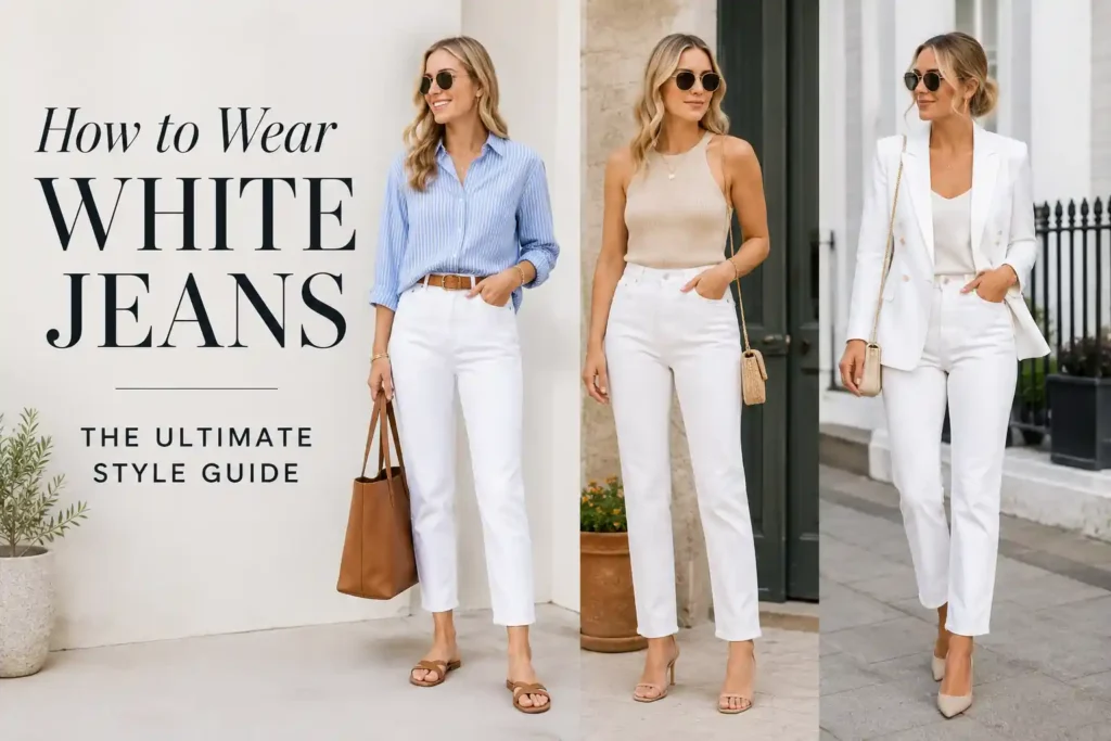 How to Wear White Jeans