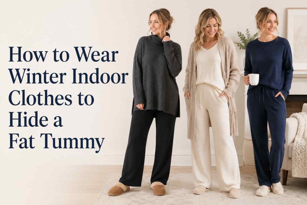 How to Wear Winter Indoor Clothes to Hide a Fat Tummy