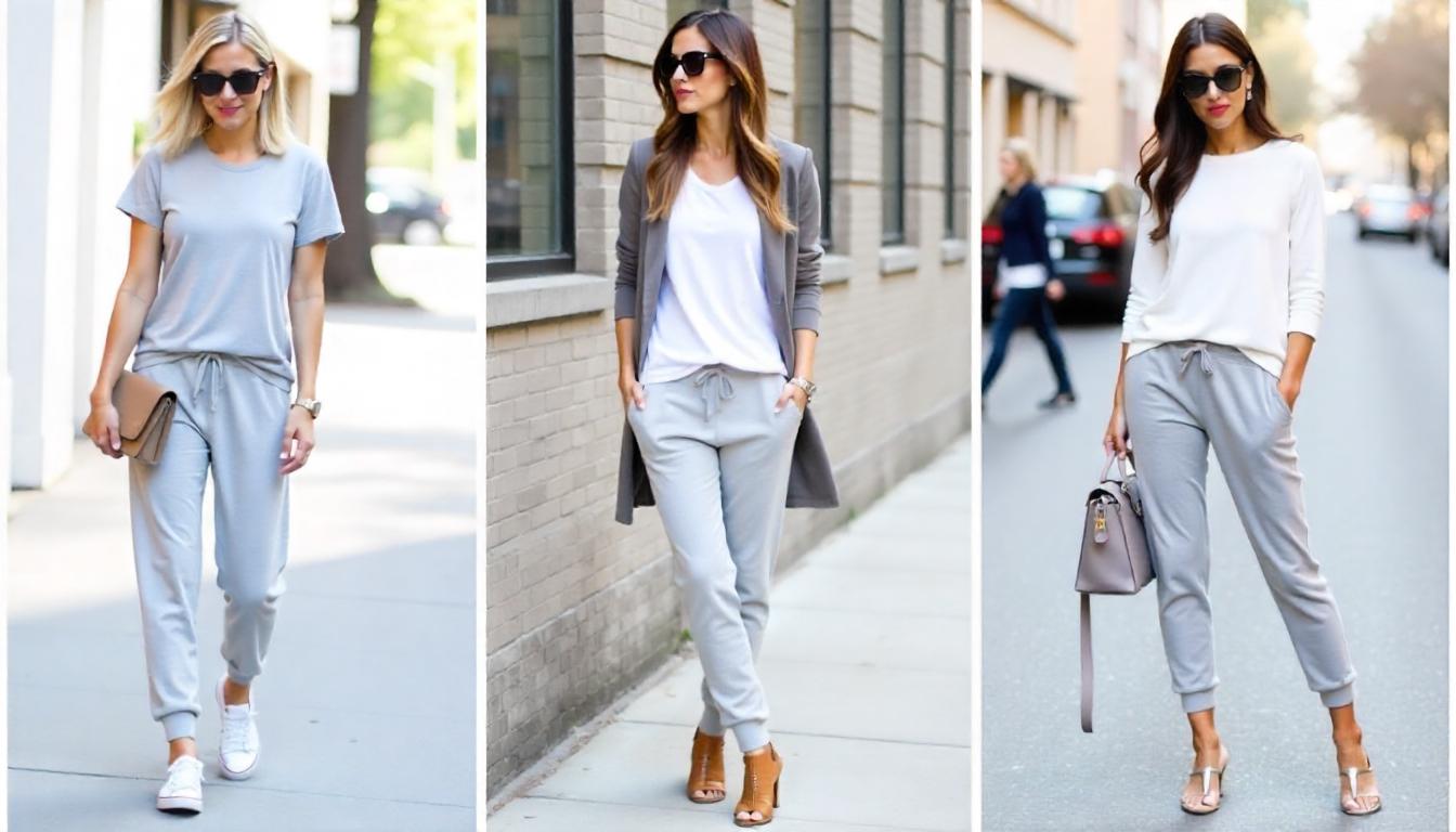 Grey Sweatpants Outfit Ideas