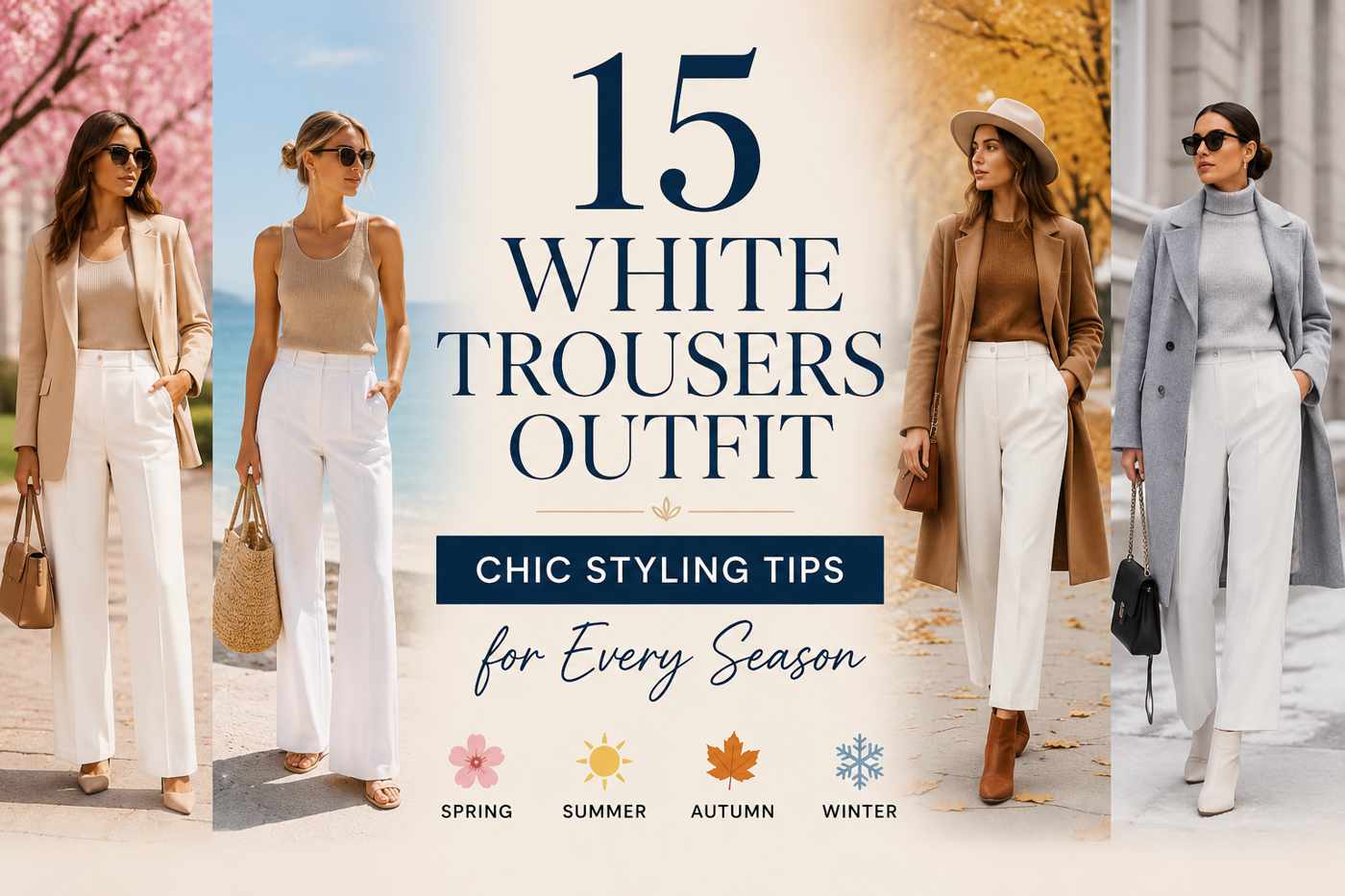 15 White Trousers Outfit: Chic Styling Tips for Every Season