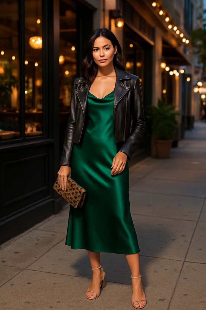 Evening Dinner Look with Slip Dress