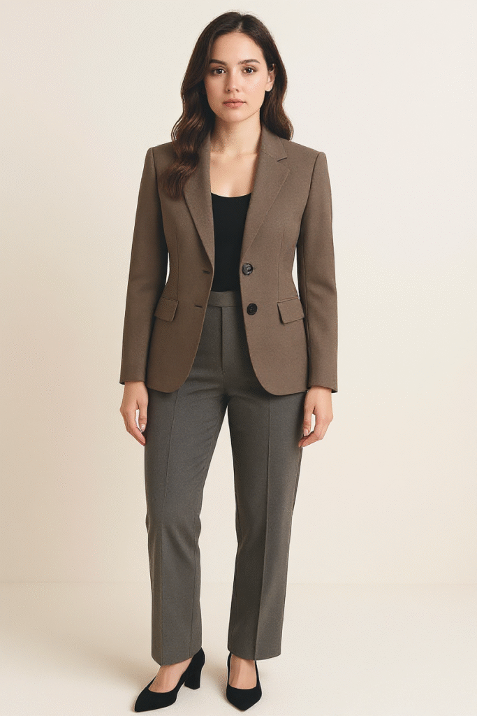 Grey Trousers with a Blazer