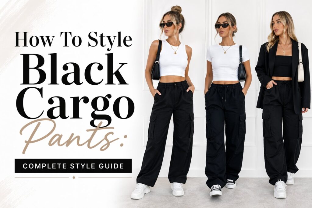 How To Style Black Cargo Pants