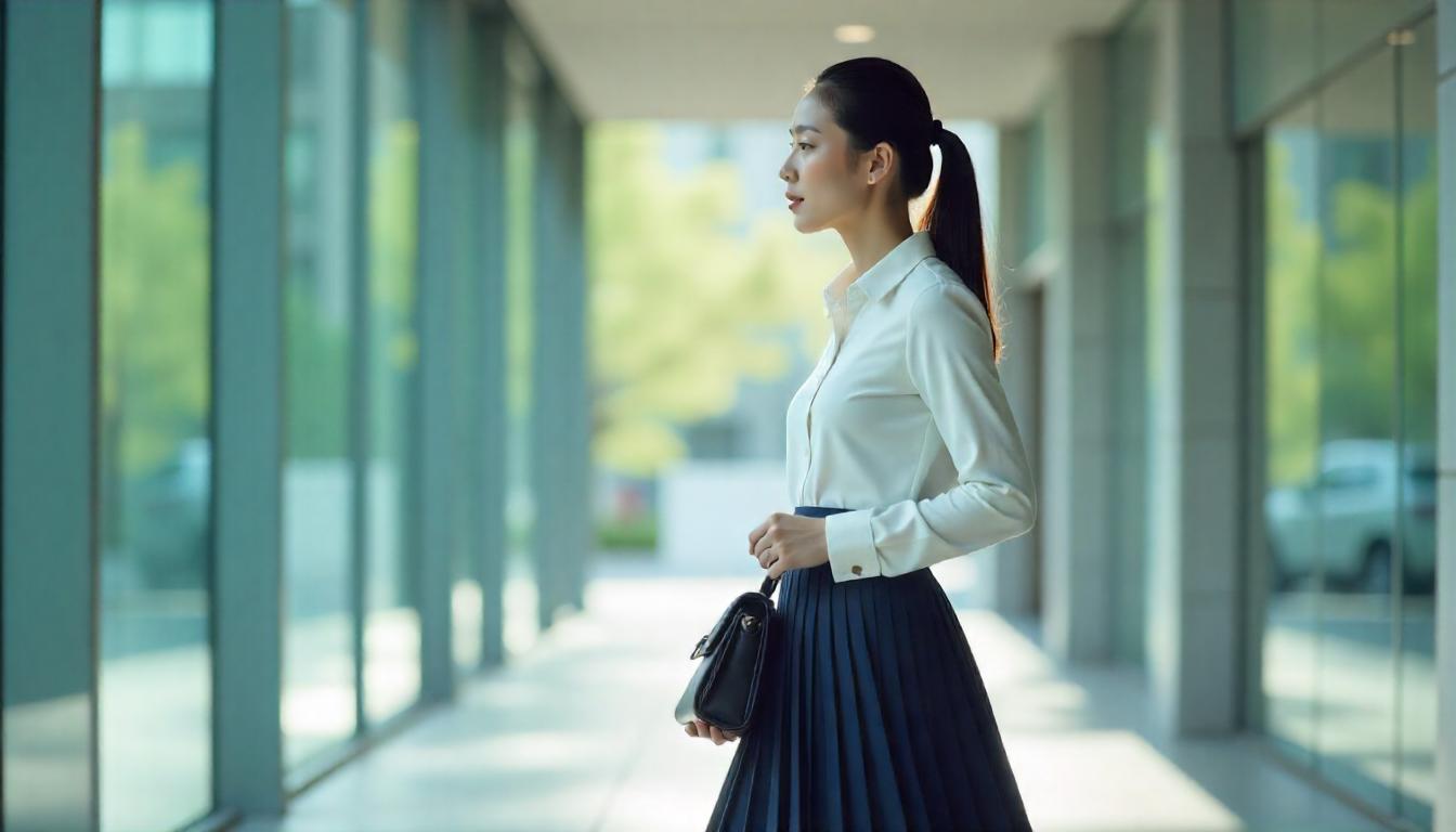 Pleated Skirt Work Outfit Ideas