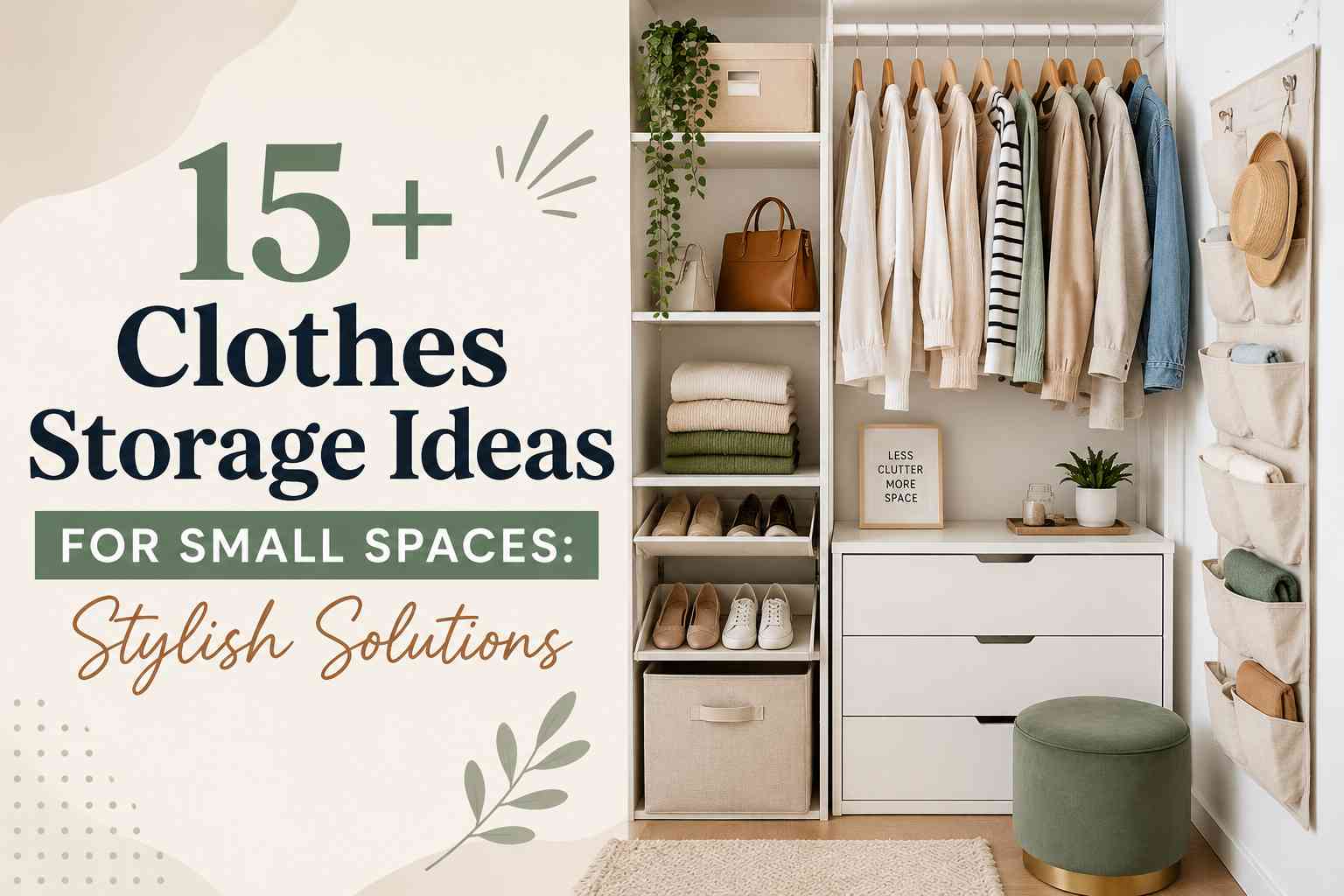 15+ Clothes Storage Ideas for Small Spaces: Stylish Solutions